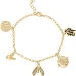 Harry Potter Womens Charm Bracelets - 7-inch Bracelet Charms Jewelry